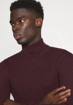 Pier One Muscle Fit Turtle - Trui - Mottled Bordeaux -ZALANDO WINKEL 87bc9746f3cd48c78886c3726b9971e1