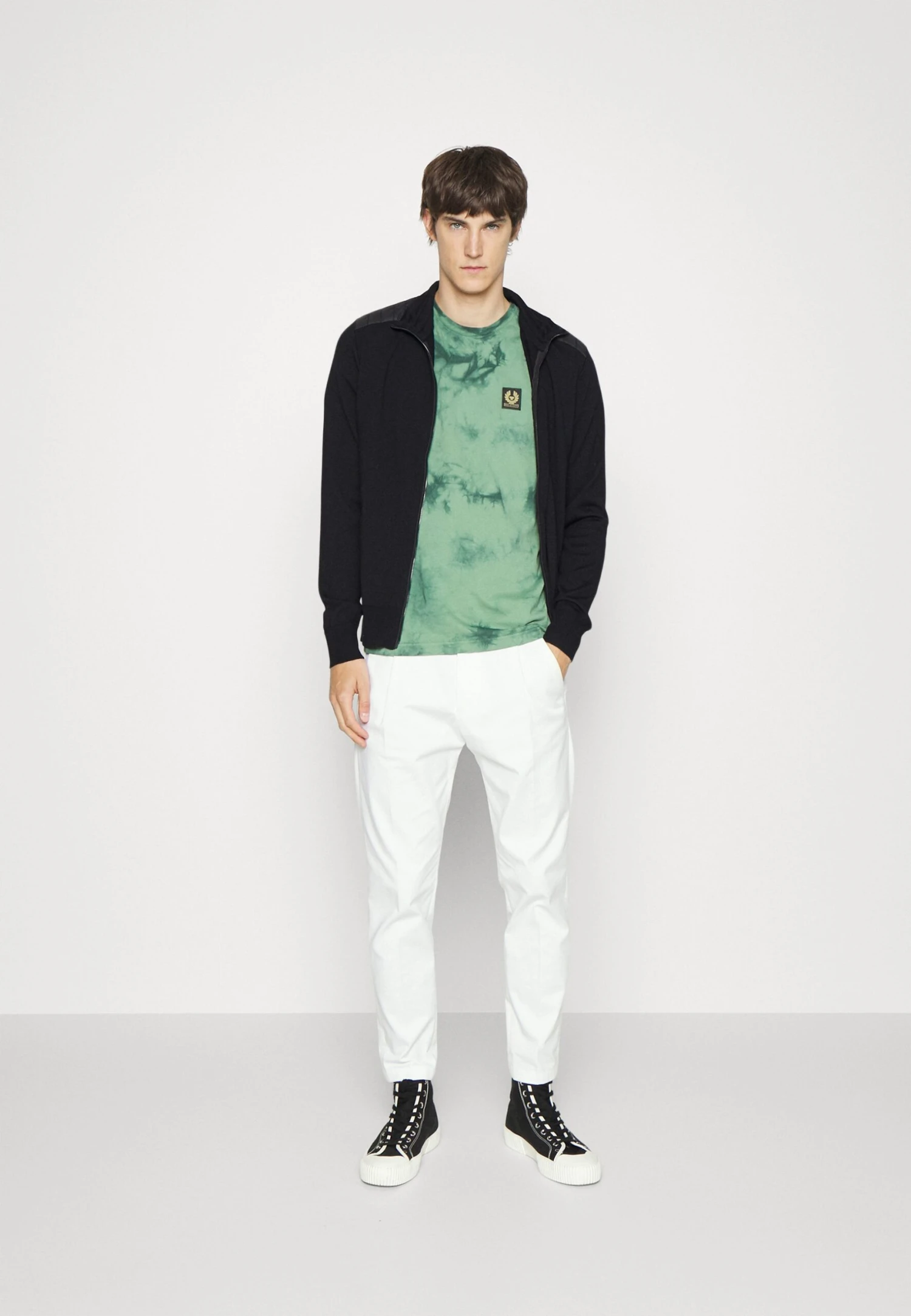 BELSTAFF Kelby Zip Cardigan - Vest - Black 4 BELSTAFF Kelby Zip Cardigan - Vest - Black - Afbeelding 2