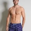 Zwemshorts - Blau Dunkel Allover