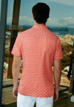 Next Conversational Printed Short Sleeve Standard - Overhemd - Coral Pink -ZALANDO WINKEL 8b226bbfad0b433797f48b198736b69a