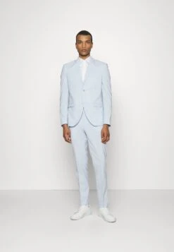 The Fashion Suit Notch - Kostuum - Light Blue Melange