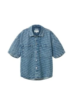 TOM TAILOR Denim Mit Allover Print - Overhemd - Wording Laser Print -ZALANDO WINKEL 8dc15e4377ac44ea956171b0752f3b3d