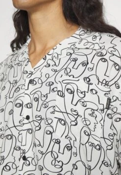 Kaotiko Faces Unisex - Overhemd - White/Black 13 Kaotiko Faces Unisex - Overhemd - White/Black -ZALANDO WINKEL 8dc7a252499f49b3823239842c4b37df