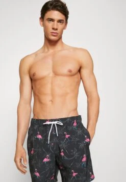Hollister Co. Convo Guard- Zwemshorts - Black Conversational -ZALANDO WINKEL 8fe287427575467f84115325539e1586