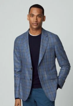 Hackett London Wl Check - Blazer - Blue/Grey -ZALANDO WINKEL 8fea1577f4e7469bb4d658837c689c5c