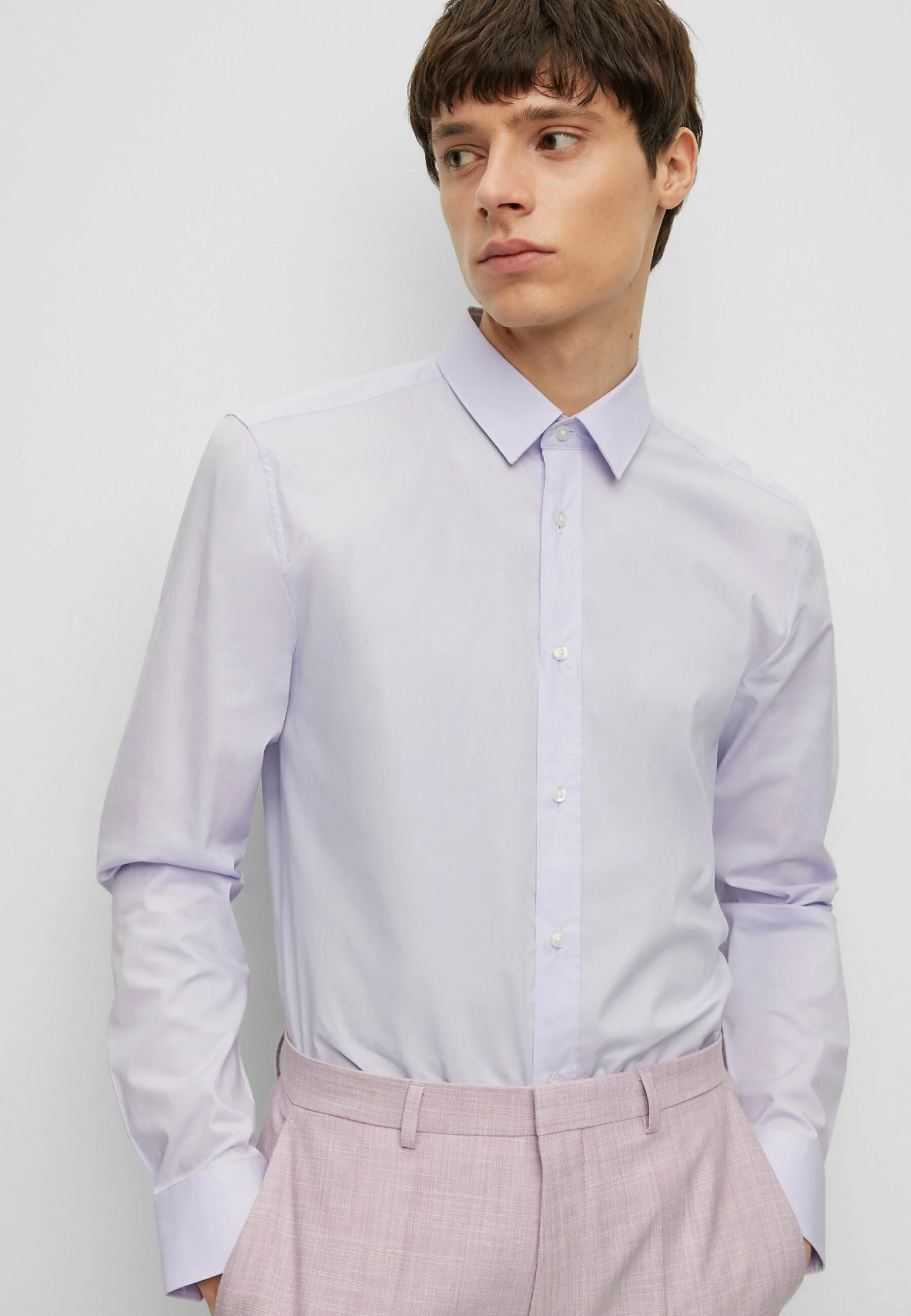Hugo Elisha - Zakelijk Overhemd - Light Purple Five 6 Hugo Elisha - Zakelijk Overhemd - Light Purple Five - Afbeelding 4