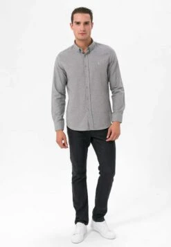 Regular Fit - Overhemd - Grey Melange -ZALANDO WINKEL 91a89129f54749beb9e5b22863fec20b