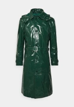 Zach - Mantel - Moss Green Patent -ZALANDO WINKEL 91ce6250b29b402a97227bd00ff7d9ee