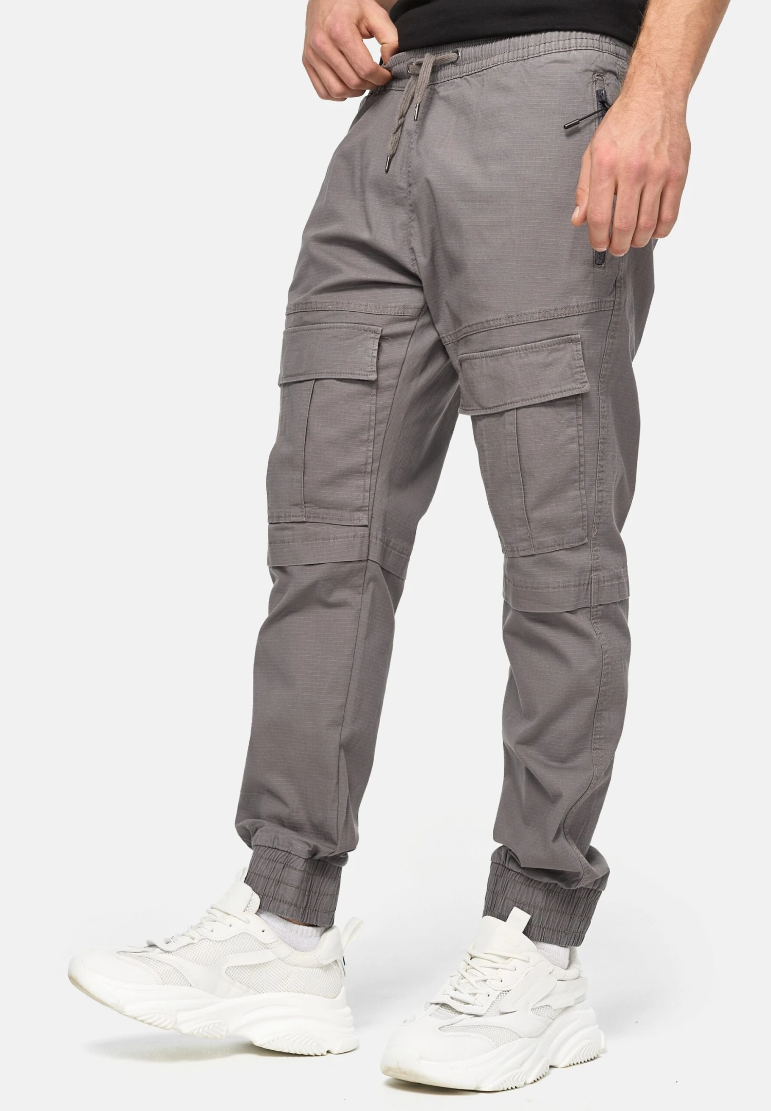 Indicode Jeans Dennis - Cargobroek - Pewter 3 Indicode Jeans Dennis - Cargobroek - Pewter