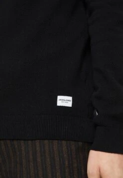 Jack & Jones Jjhill High Neck Cardigan - Vest - Black -ZALANDO WINKEL 92095d8d655c4943ad4319d31212e2f7