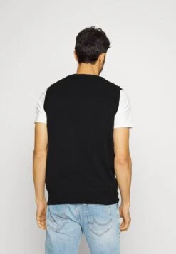 Lyle & Scott Crew Neck Vest - Trui - Jet Black -ZALANDO WINKEL 92d6a3df0a07431fab91568b8f9133bd