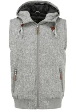 Indicode Jeans Idlecter - Bodywarmer - Light Grey Mix -ZALANDO WINKEL 93ddf2c59e934b3fa763ba12fb6fc126