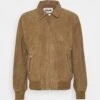 Schott Effet Velours - Leren Jas - Dark Beige -ZALANDO WINKEL 95618df09d3748da9348358724de03c6