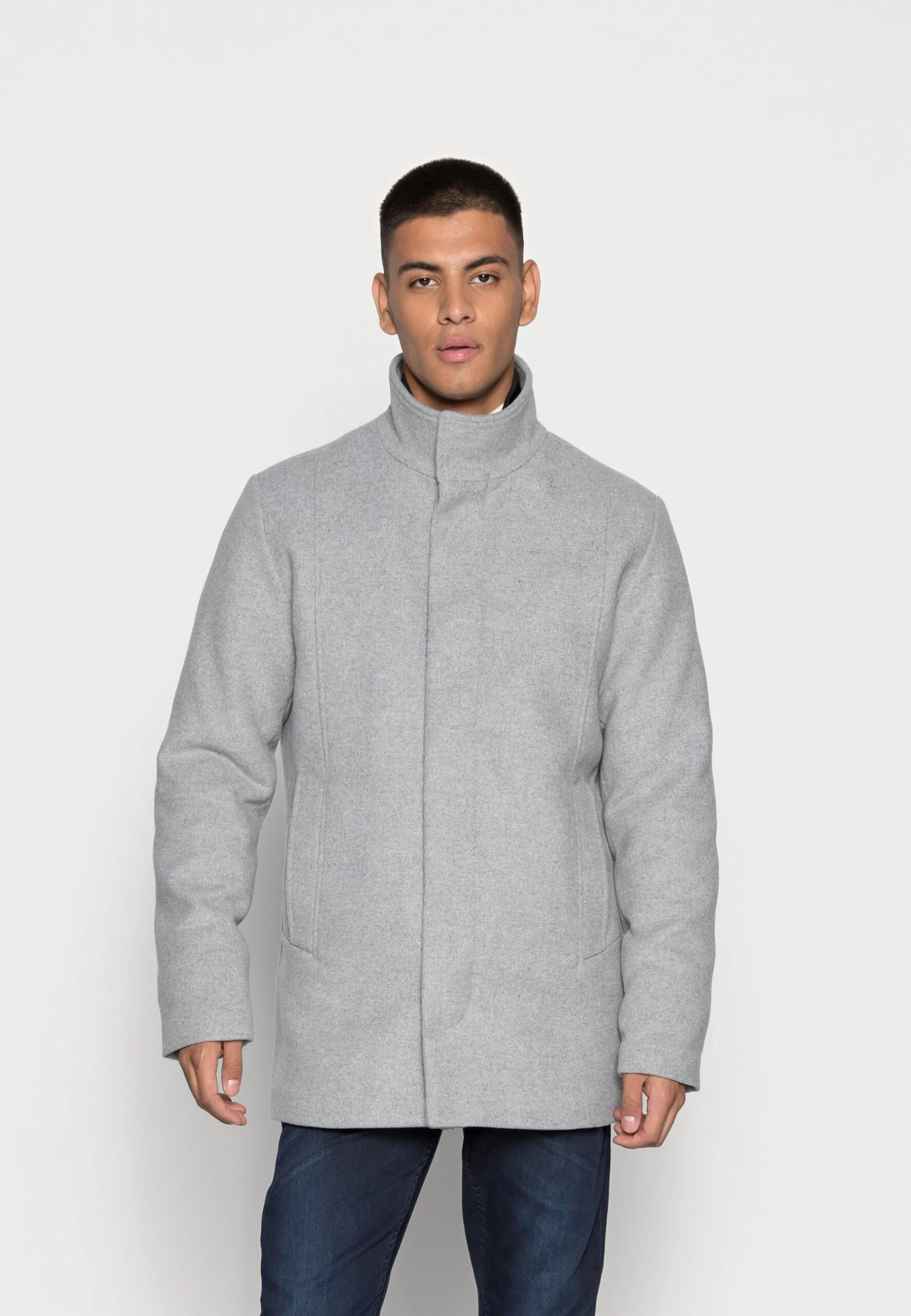 Jack & Jones Jjedunham Sn - Halflange Jas - Light Grey Melange 3 Jack & Jones Jjedunham Sn - Halflange Jas - Light Grey Melange