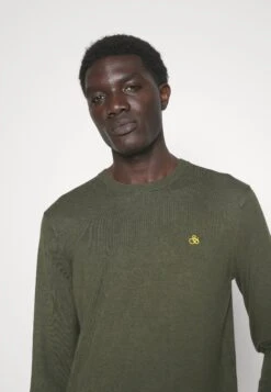 Scotch & Soda Essentials Crew Neck - Trui - Field Green -ZALANDO WINKEL 96931dddbaa846c694bbd125fc4e3bba