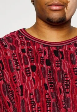 CARLO COLUCCI Rundhals - Trui - Red/Black -ZALANDO WINKEL 973b306a169e469fa512fcb3b4a4db8c