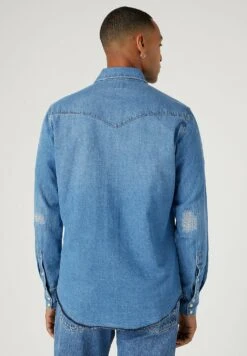 Wrangler Heritage - Overhemd - Authentic Blue -ZALANDO WINKEL 97545d0e0855420c808c26c0154043a4