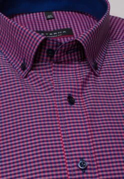 Eterna Modern Fit- Overhemd - Rot/Blau -ZALANDO WINKEL 97ec1ff15cef4092af9476df0532f679
