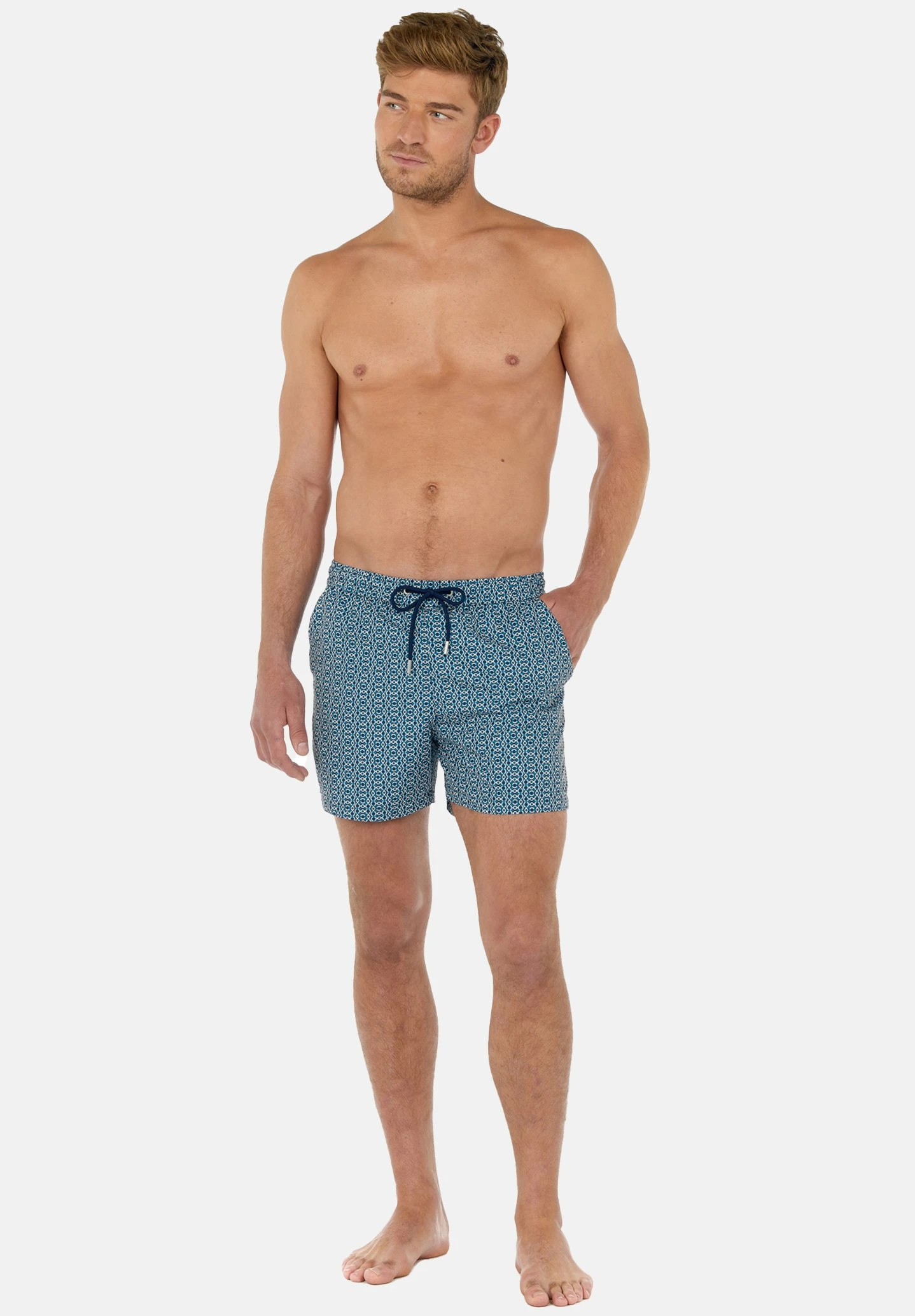Hom Adriano - Zwemshorts - Green Print 3 Hom Adriano - Zwemshorts - Green Print