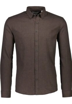 Lindbergh Mouliné Stretch- Overhemd - Deep Brown -ZALANDO WINKEL 99ee77bf13e8438aa9c1bb61732bb3ae