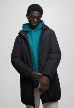 PULL & BEAR Reversible Puffer- Winterjas - Mottled Black