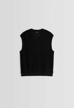 BERSHKA V-Neck- Trui - Black -ZALANDO WINKEL 9b321ebaa87b4889ba450e887f3d84fb