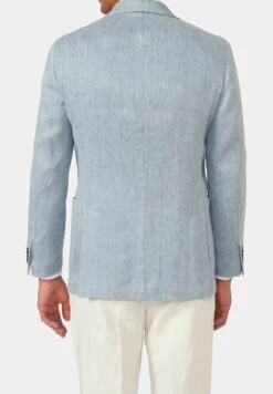 Oscar Jacobson Farris Patch Soft - Blazer - Blue Chambray -ZALANDO WINKEL 9bcebc1f34814bc68bf3caf67d95a6ff