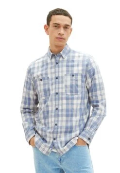 Tom Tailor Mit Karomuster - Overhemd - Off White Blue Check -ZALANDO WINKEL 9df8815025424a418ce060ed254337ea