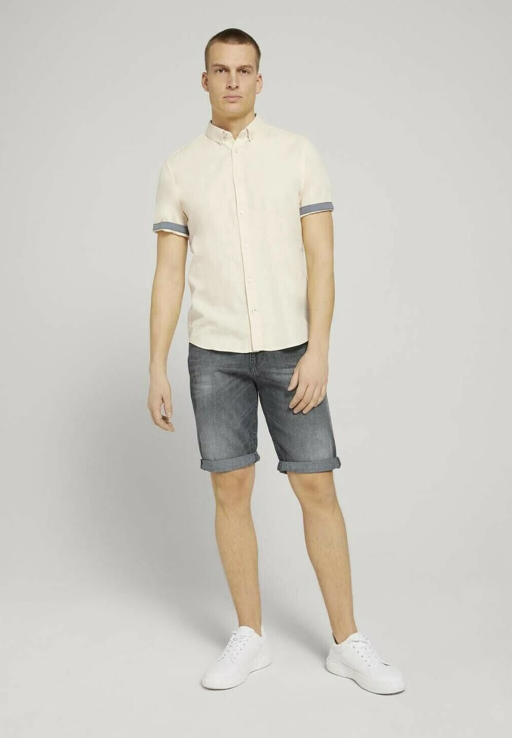 Tom Tailor Overhemd - Yellow White Structure 4 Tom Tailor Overhemd - Yellow White Structure - Afbeelding 2