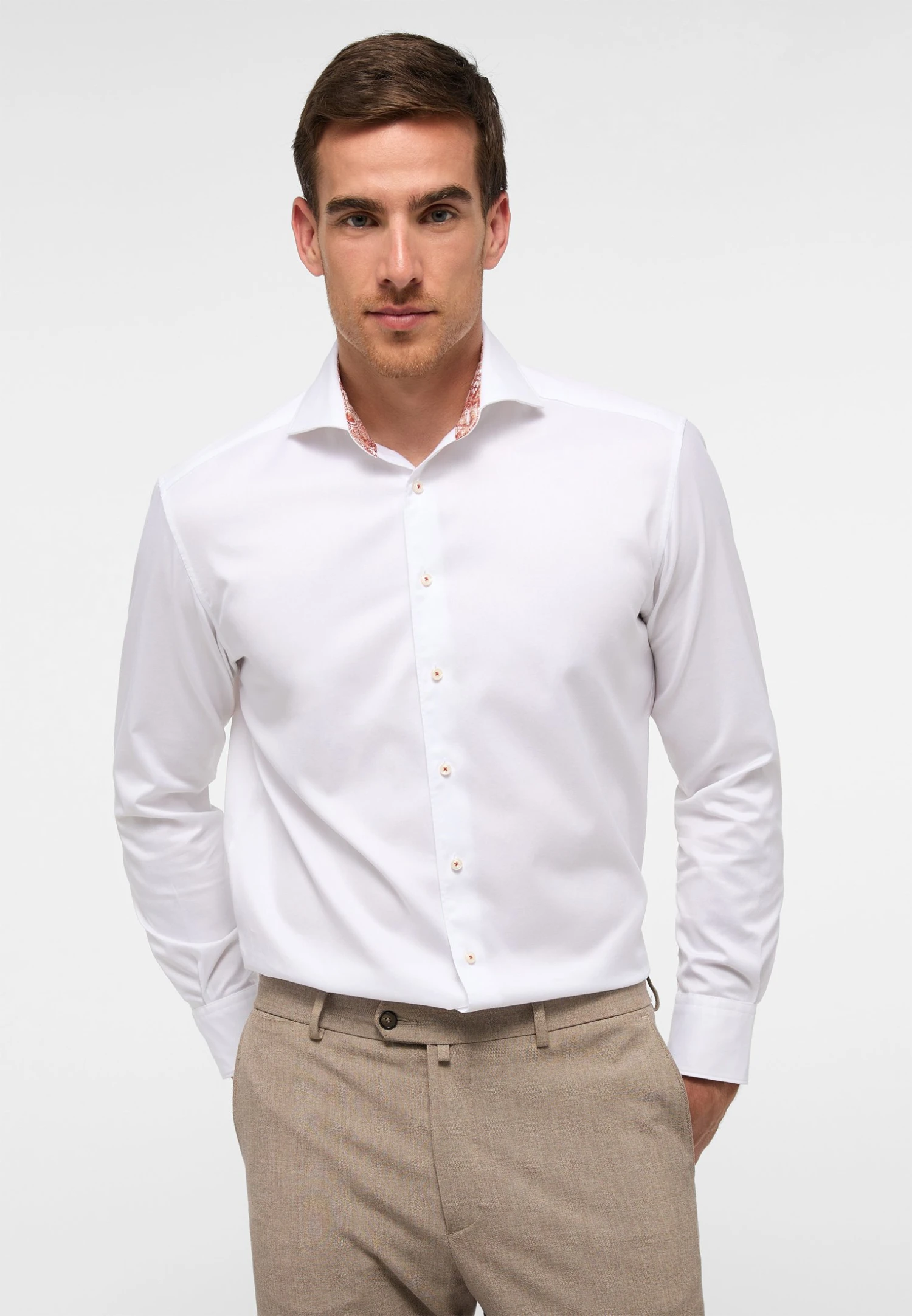 Eterna Soft Tailoring Twill Comfort Fit - Zakelijk Overhemd - Weiß 3 Eterna Soft Tailoring Twill Comfort Fit - Zakelijk Overhemd - Weiß