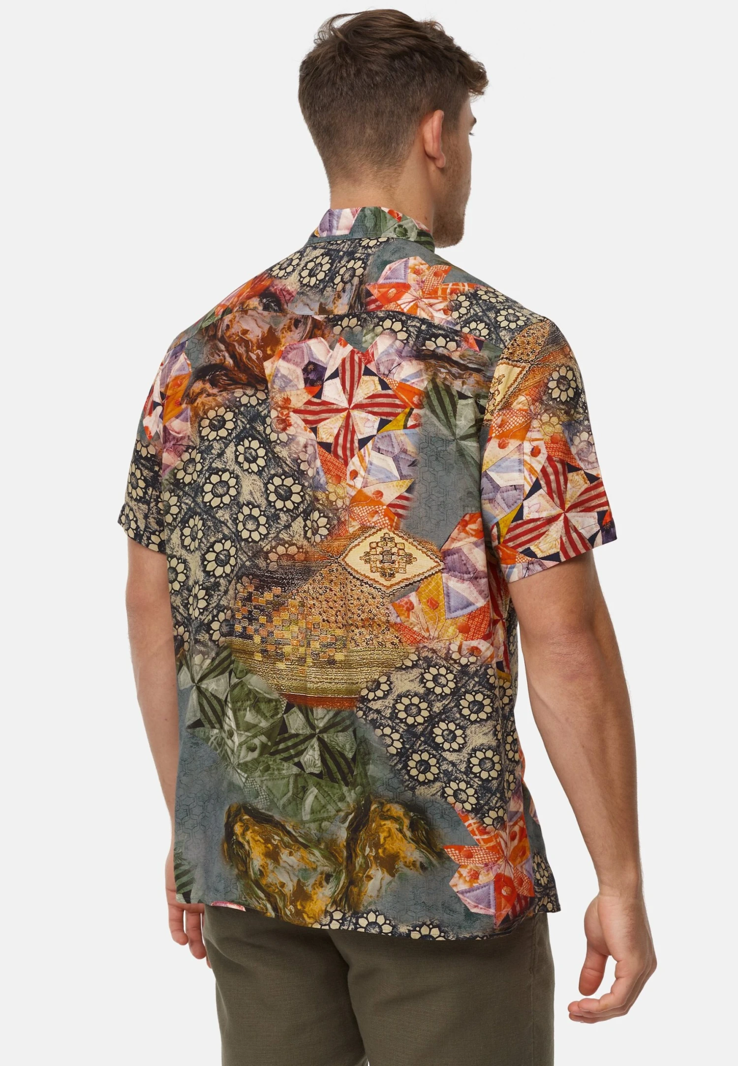 Indicode Jeans Kurzarm Inwalli - Overhemd - Army 5 Indicode Jeans Kurzarm Inwalli - Overhemd - Army - Afbeelding 3