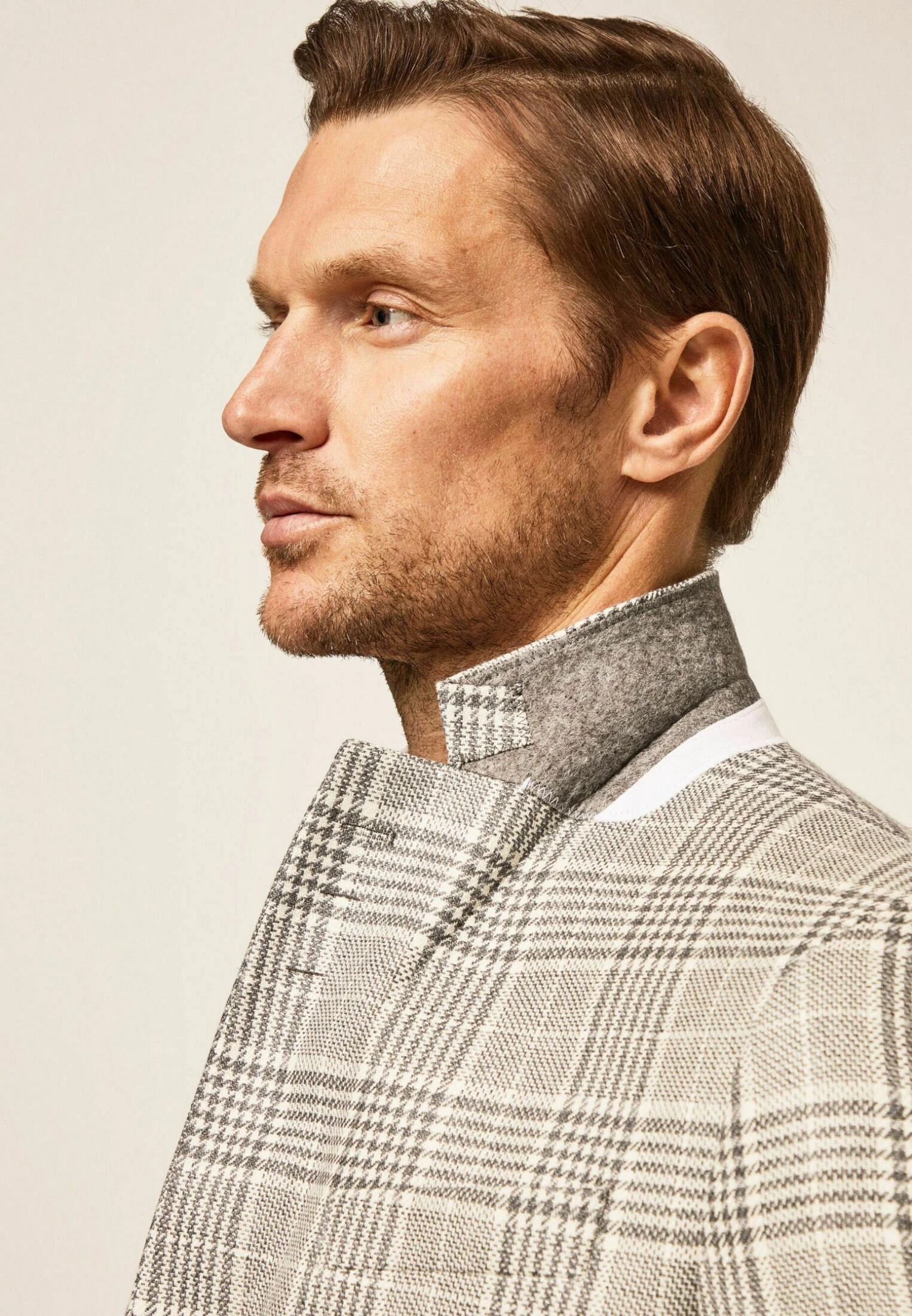 Hackett London Wl Lge Check Ep - Blazer - Lt Gry Off Wht 8 Hackett London Wl Lge Check Ep - Blazer - Lt Gry Off Wht - Afbeelding 6