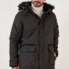 Hooded - Winterjas - Smoked Color -ZALANDO WINKEL 9fb7a359636745fa90fff99645474ba6