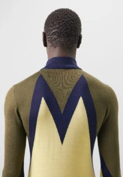 Trui - Bottle Green/Yellow Wool -ZALANDO WINKEL a18af88f1bbc46ac98264b6d04234726