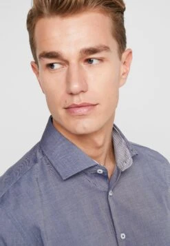 Seidensticker Slim Fit Spread Kent Patch - Zakelijk Overhemd - Dark Blue -ZALANDO WINKEL a222f0f39e944349b044ff0e02b05991