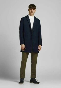 Jack & Jones Jjemoulder Coat - Mantel - Navy Blazer -ZALANDO WINKEL a22835f7b71a4537baa45a015adbc0a9