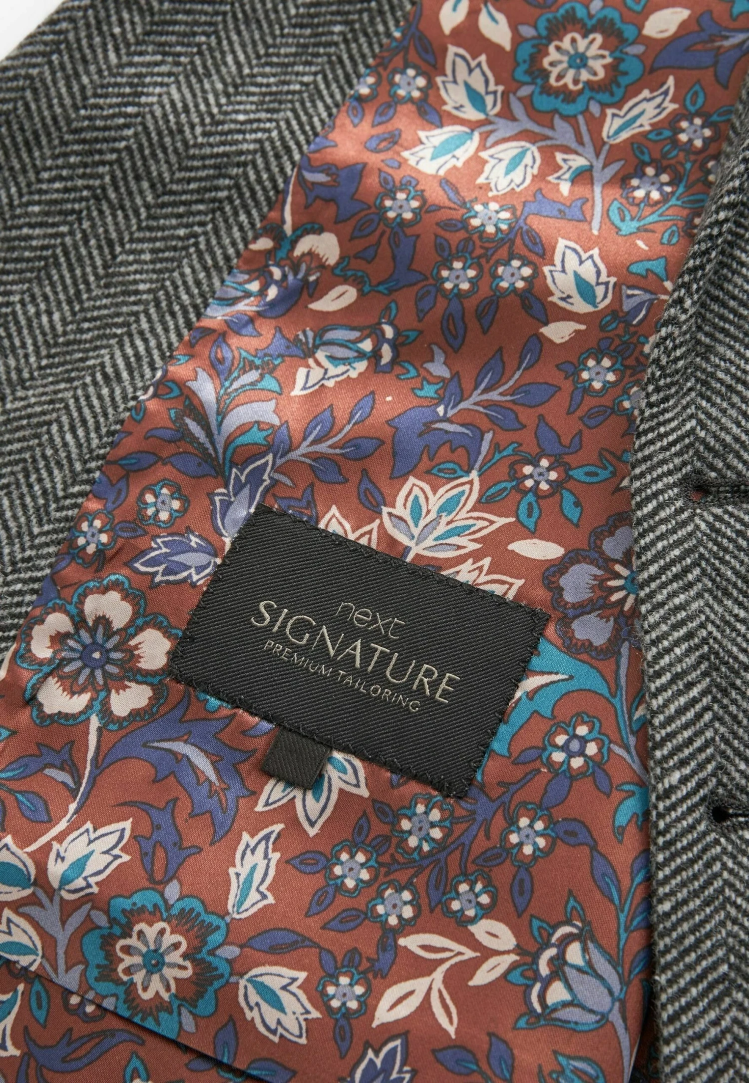 Next Nova Fides Herringbone - Gilet - Grey 8 Next Nova Fides Herringbone - Gilet - Grey - Afbeelding 6