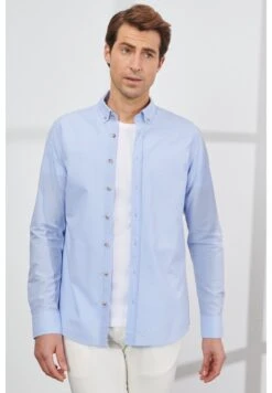 Slim Fit Seersucker - Overhemd - Blue 11 Slim Fit Seersucker - Overhemd - Blue -ZALANDO WINKEL a2ebc8898f004d3faf6c1a3b06ef1616