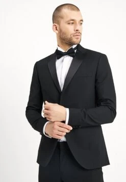 Basic Plain Black Tux Suit Slim Fit - Kostuum - Black -ZALANDO WINKEL a2f6014907f7485893c511857d8910a8