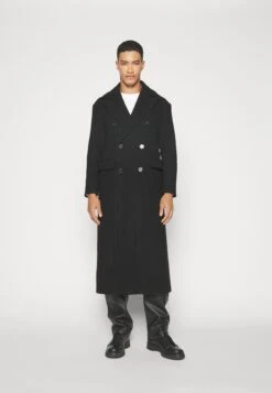 Long Coat - Mantel - Black -ZALANDO WINKEL a3843568c4cf43749f89da5f7f09bbcb
