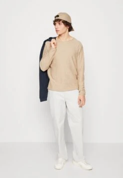 Jack & Jones Jjslub Crew Neck - Trui - Crockery -ZALANDO WINKEL a4fadfa6a01444bebcbbaaeec4e82575