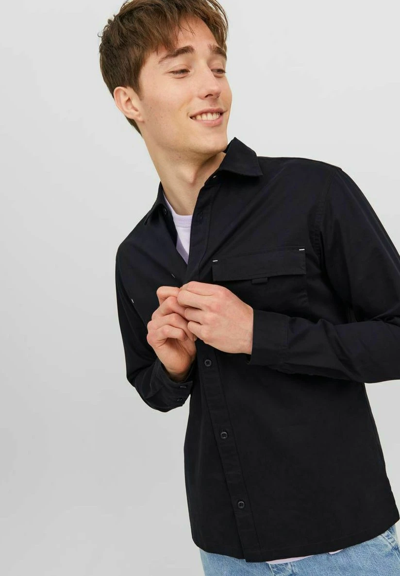 Jack & Jones Einfarbiges - Overhemd - Black 7 Jack & Jones Einfarbiges - Overhemd - Black - Afbeelding 5
