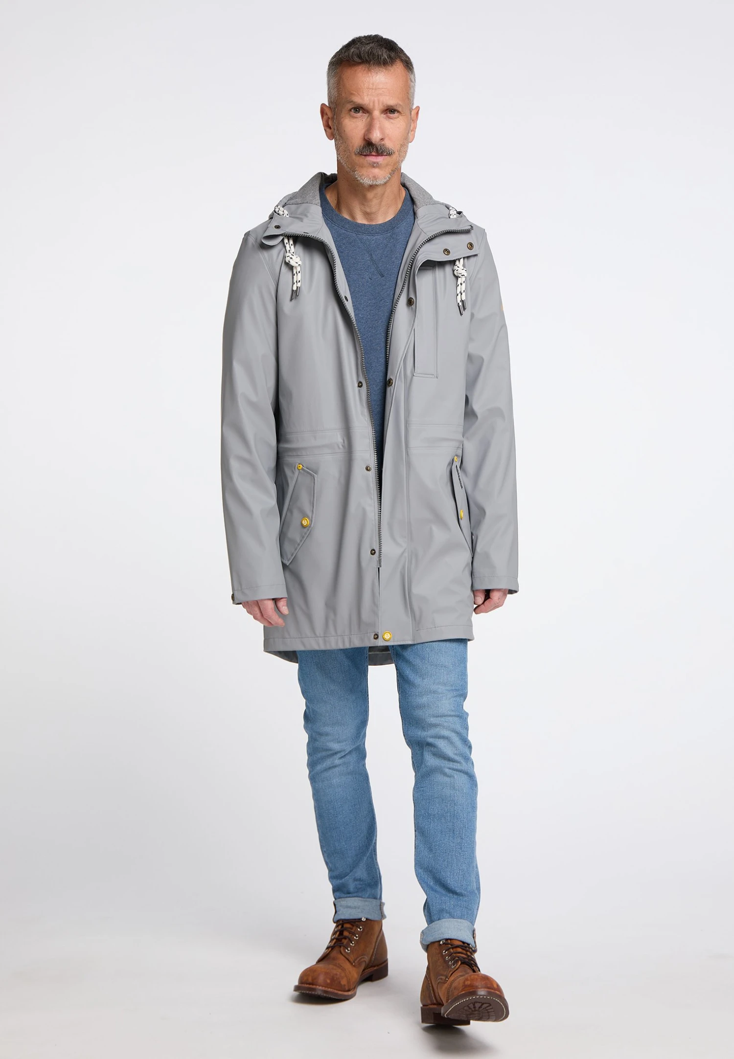 Schmuddelwedda Bridgeport - Parka - Grey 4 Schmuddelwedda Bridgeport - Parka - Grey - Afbeelding 2