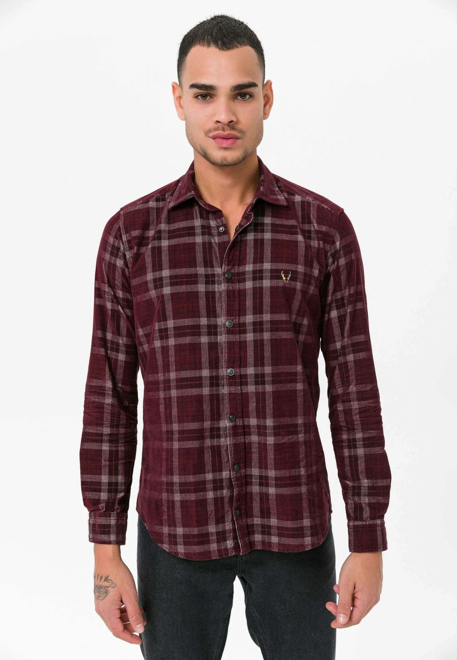 Regular Fit - Overhemd - Bordeaux 3 Regular Fit - Overhemd - Bordeaux