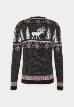Pier One Wintery Christmas Jumper- Trui - Black -ZALANDO WINKEL a6164c7a82dd4361b2733dc987e72946