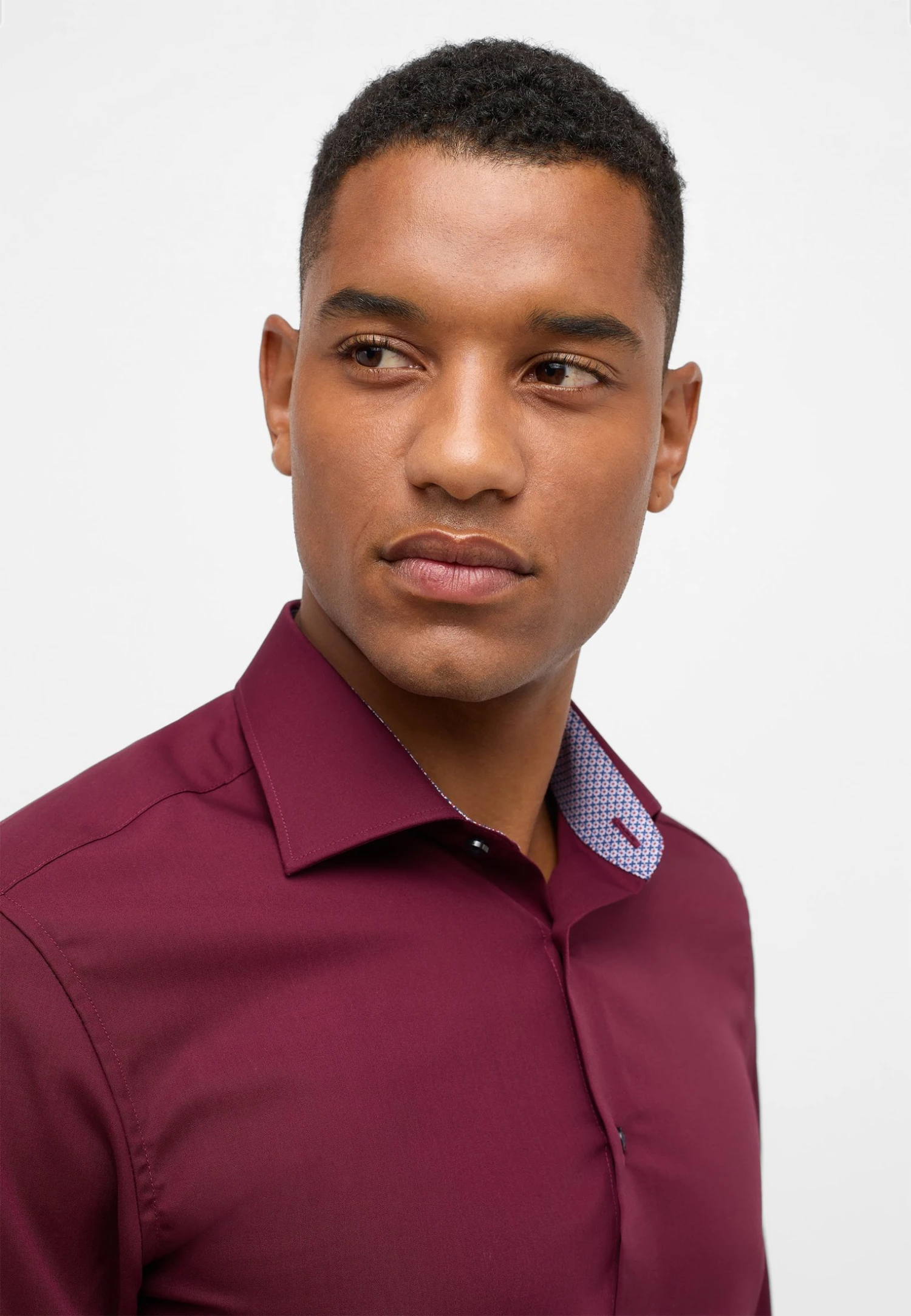 Eterna Original Slim Fit - Overhemd - Weinrot 5 Eterna Original Slim Fit - Overhemd - Weinrot - Afbeelding 3
