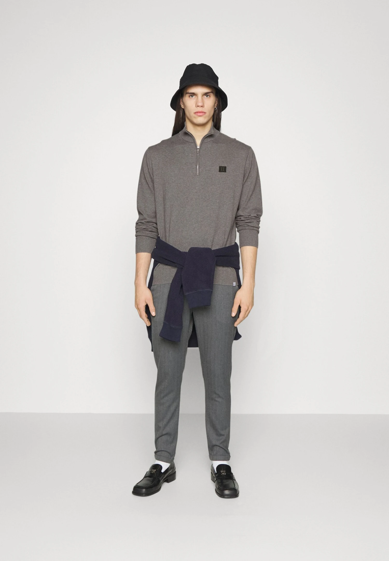 Les Deux Elias Patch Cashton Halfzip - Vest - Light Grey Melange/Rosin 4 Les Deux Elias Patch Cashton Halfzip - Vest - Light Grey Melange/Rosin - Afbeelding 2