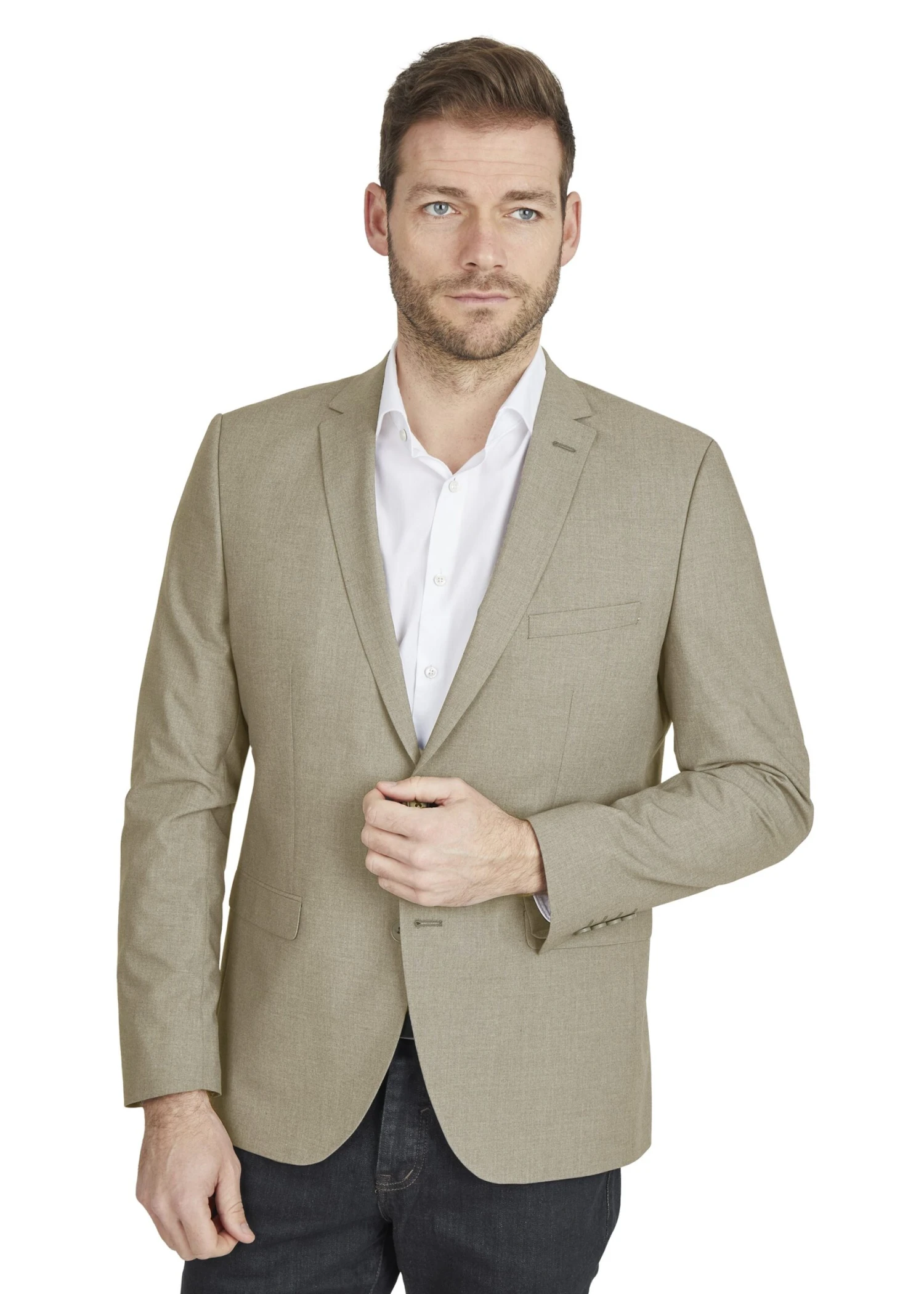 Regular Fit - Blazer - Sand 3 Regular Fit - Blazer - Sand