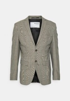 Selected Homme Slhslim - Kostuum - Brown Check -ZALANDO WINKEL a7473b8280d34545a6d98433b866f410
