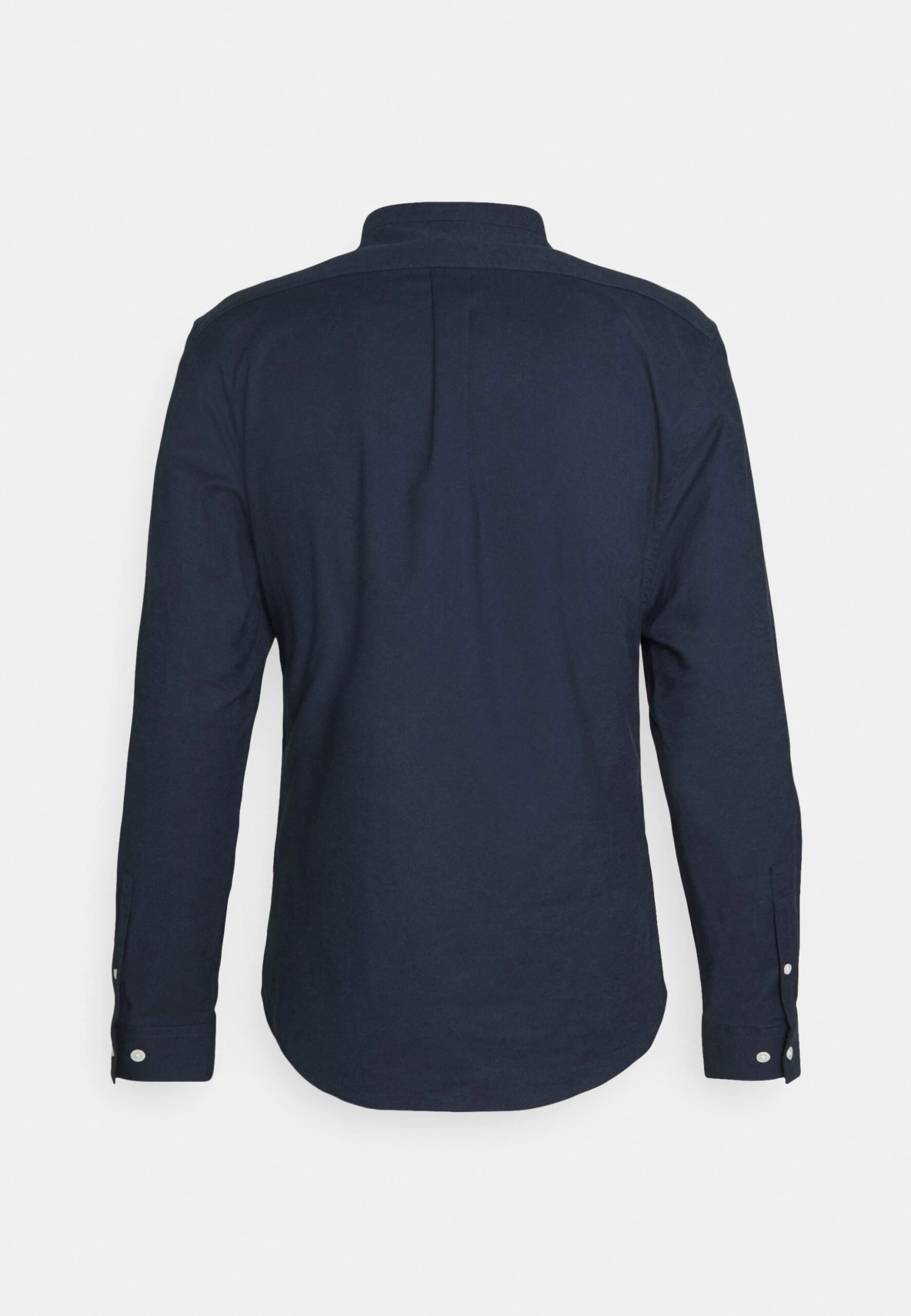 Lindbergh Oxford Manderin Superflex Ls - Overhemd - Navy 4 Lindbergh Oxford Manderin Superflex Ls - Overhemd - Navy - Afbeelding 2